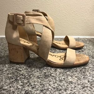 Sam Edelman Cross Over Cork Wedges